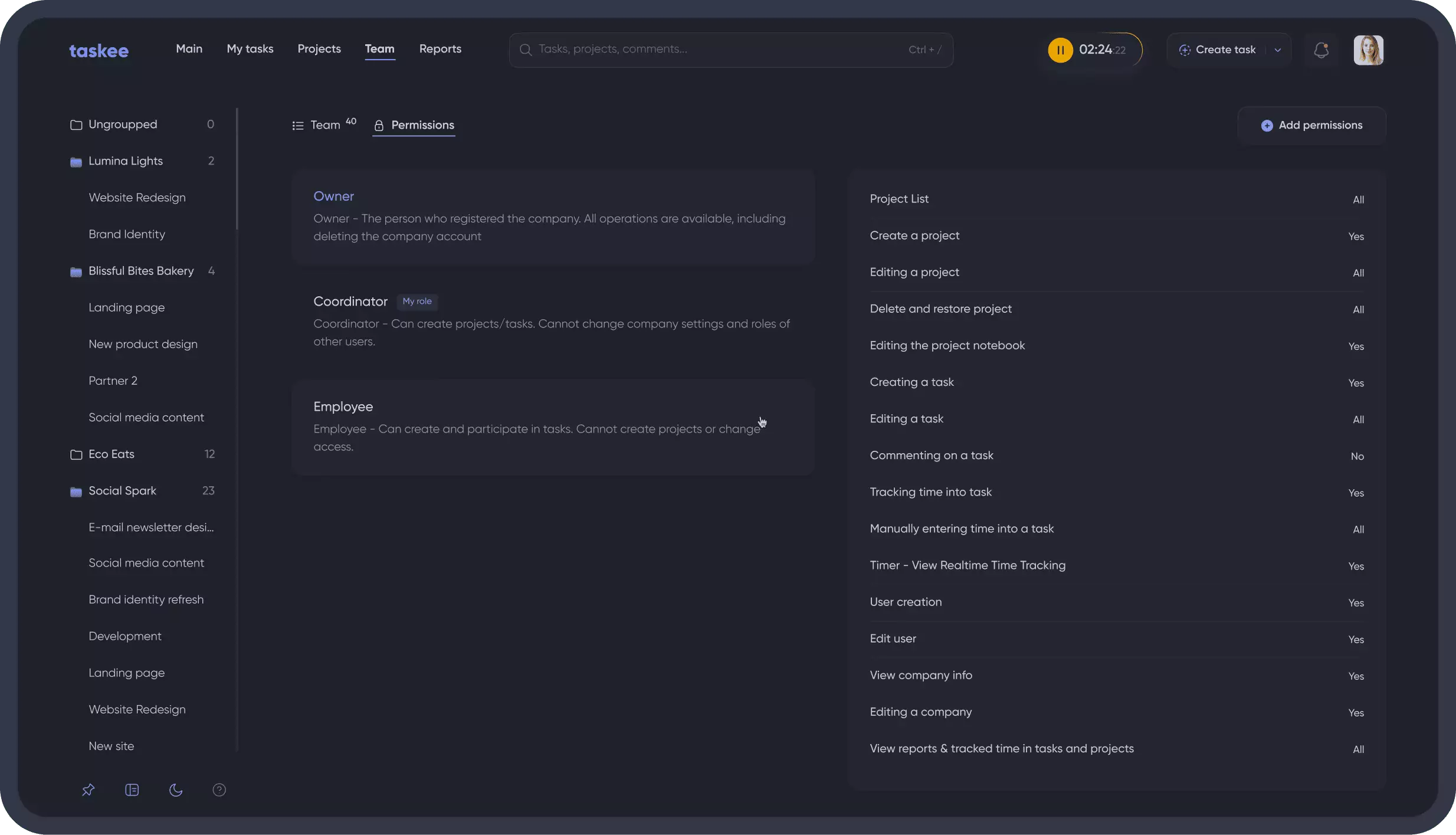 screenshot of page