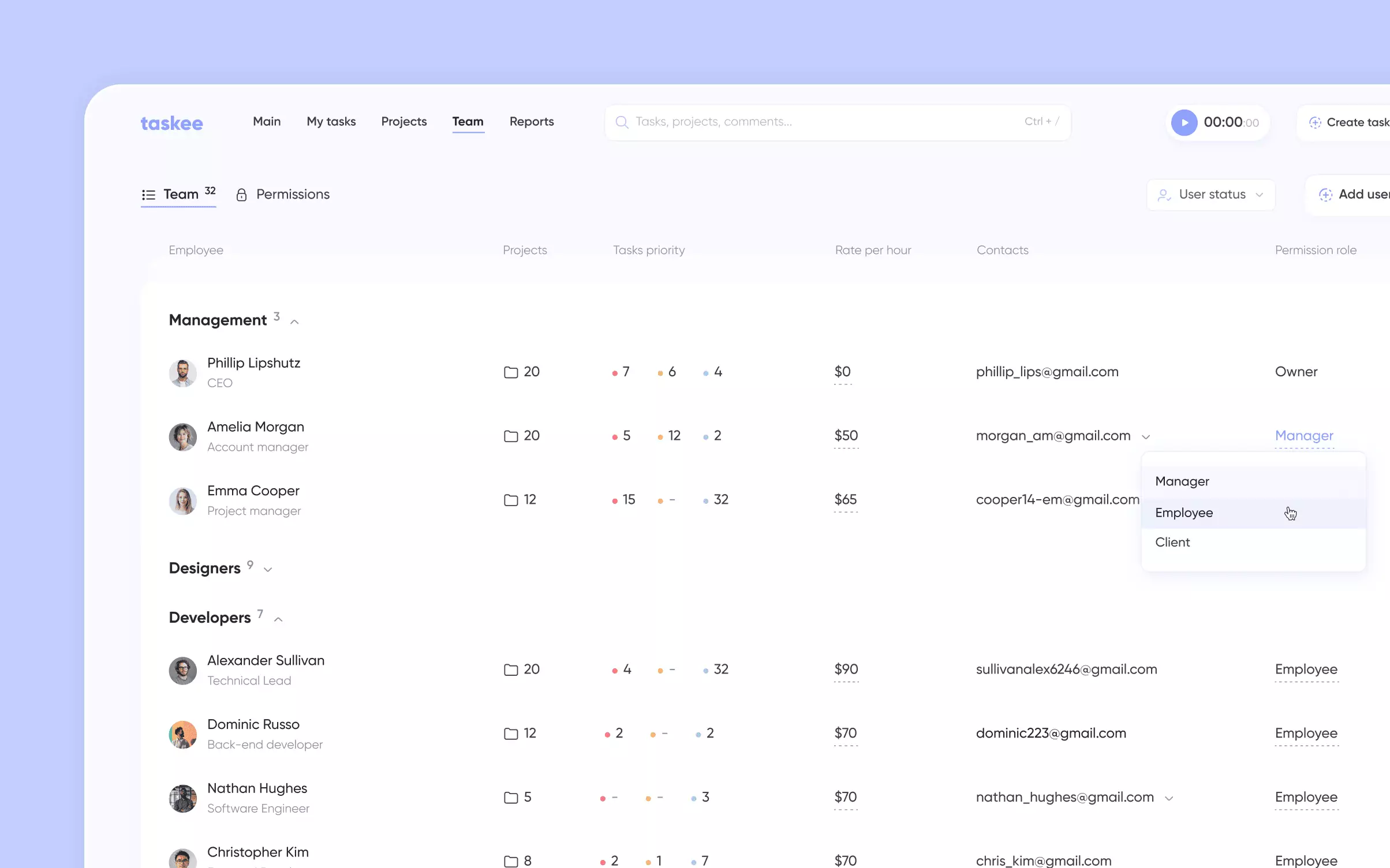 screenshot of page